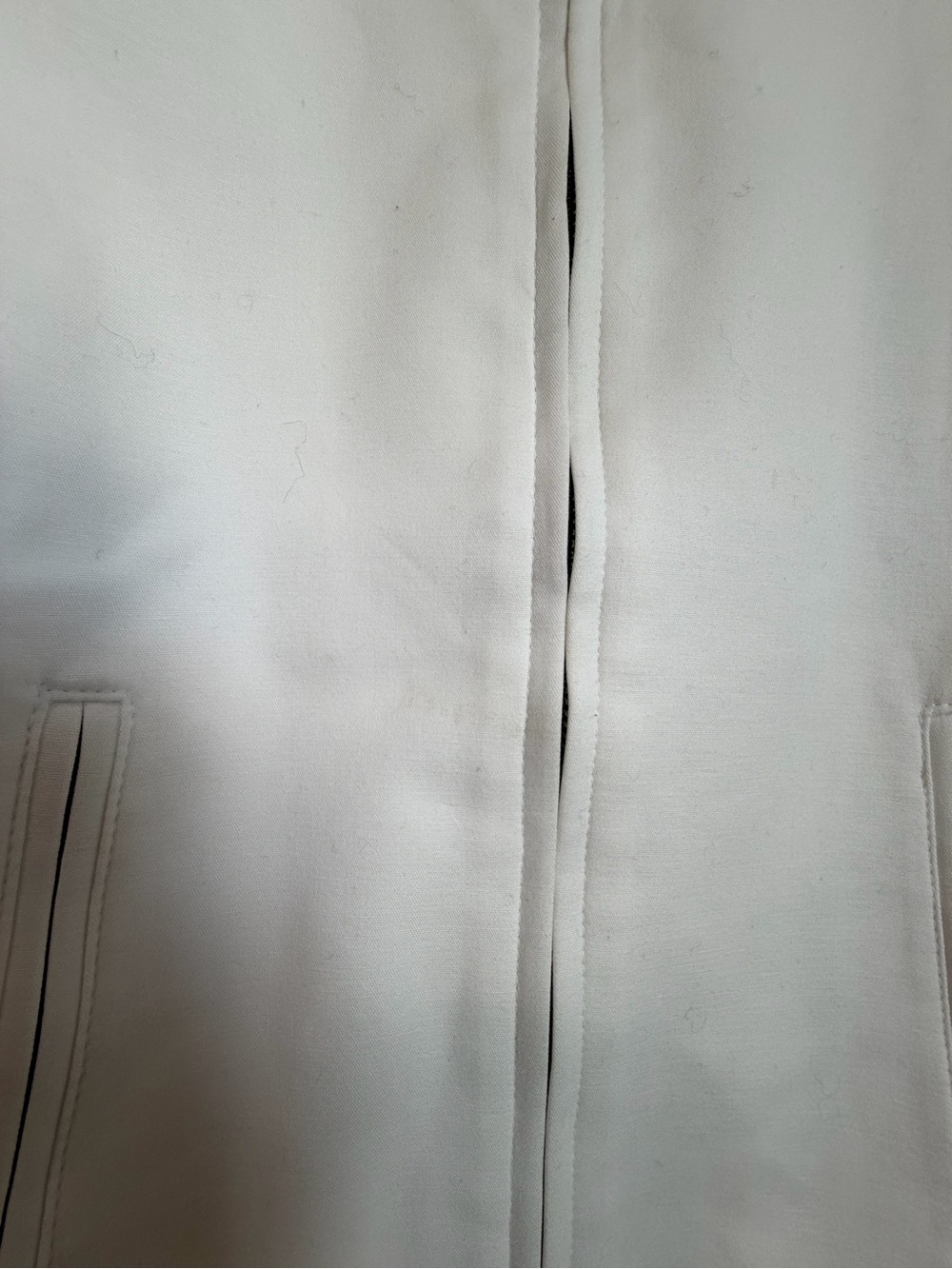 Women’s White Moto-Style Jacket - Picture 6 of 7